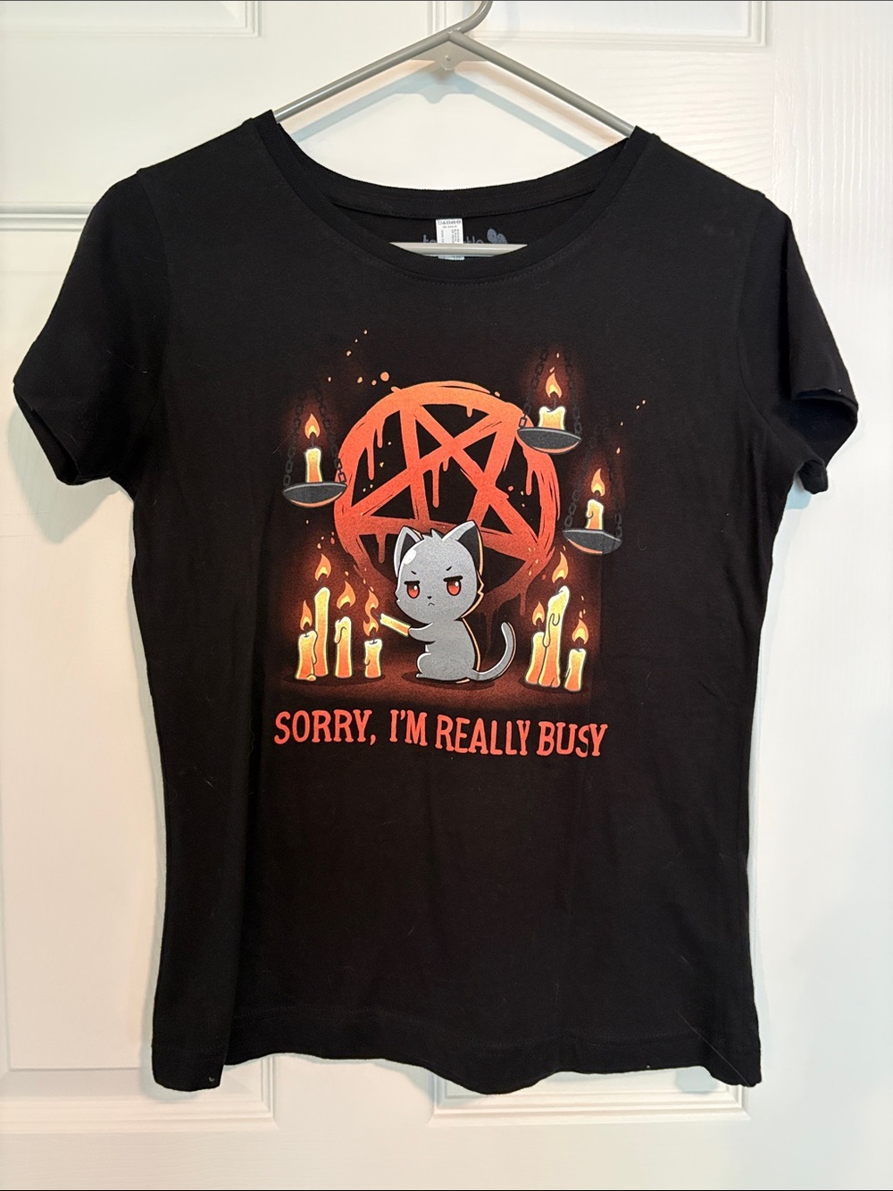Sorry, I'm Really Busy Black Graphic Tee